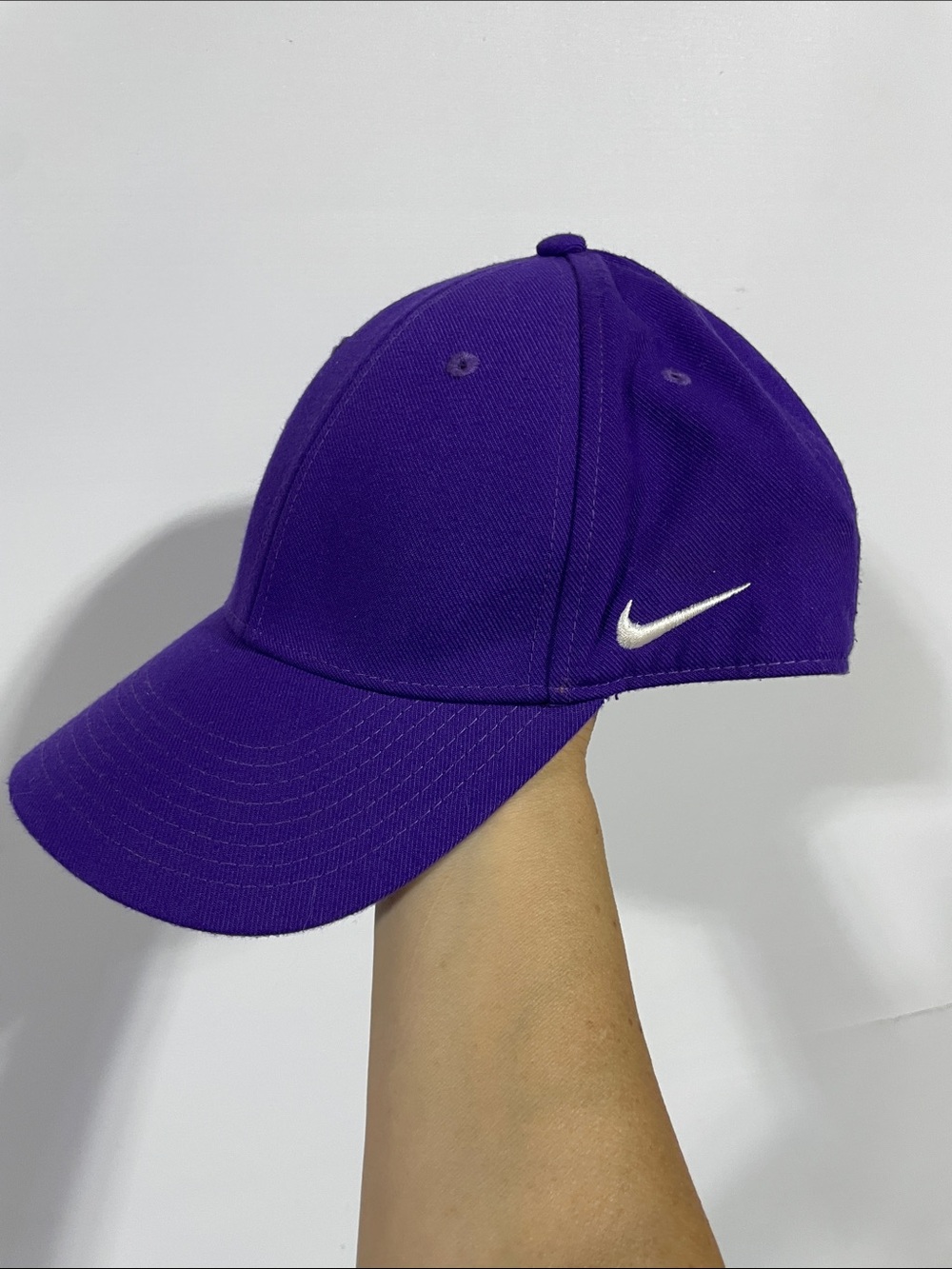 Nike Purple Baseball Cap with White Swoosh - Women's Accessories